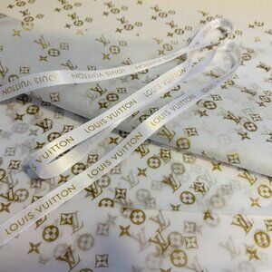 Louis Vuitton tissue paper and Ribbon